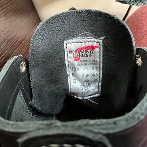 Women’s size 8, Red Wing Iron Ranger, black boots.